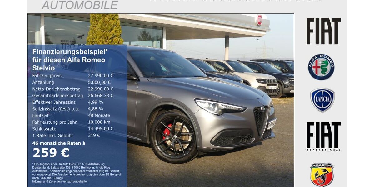 Alfa Romeo Stelvio 77.062 km 27.990 &euro; Koblenz 56072